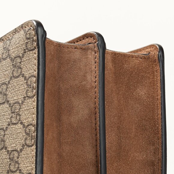 Gucci Dionysus Beige Ebony GG Supreme Monogram Limited Edition Bee Bag - Picture 6 of 15